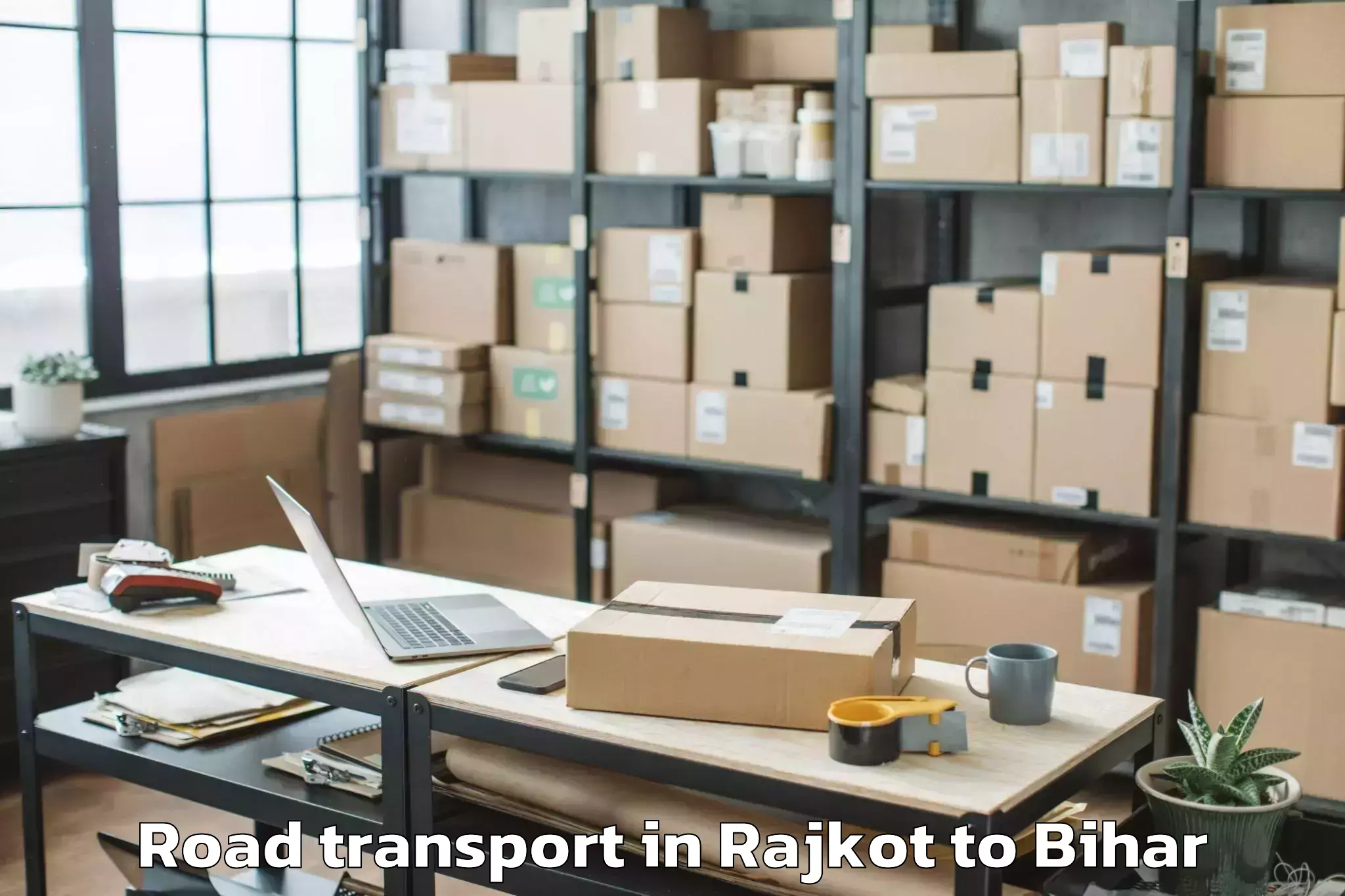 Book Rajkot to Lauriya Road Transport Online